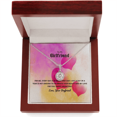 To My Girlfriend Valentines Gift Every Day With You is Special Eternal Union Necklace - Eternal Hope