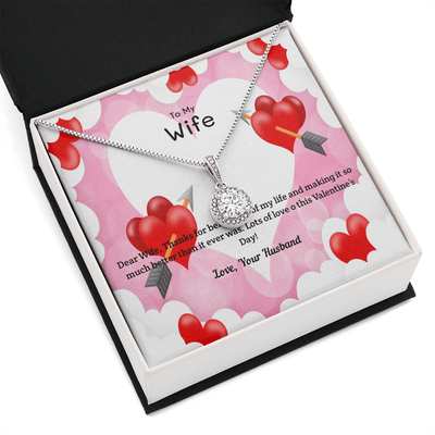 Wife Valentines Gift Life Much Better Eternal Union Necklace - Eternal Hope