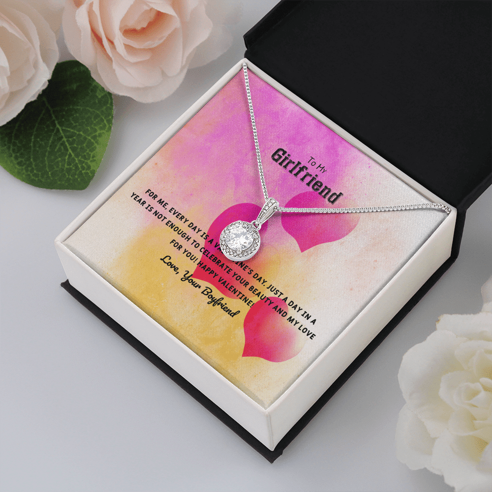 To My Girlfriend Valentines Gift Every Day With You is Special Eternal Union Necklace - Eternal Hope