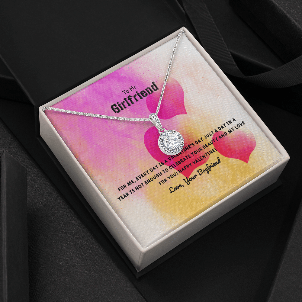 To My Girlfriend Valentines Gift Every Day With You is Special Eternal Union Necklace - Eternal Hope