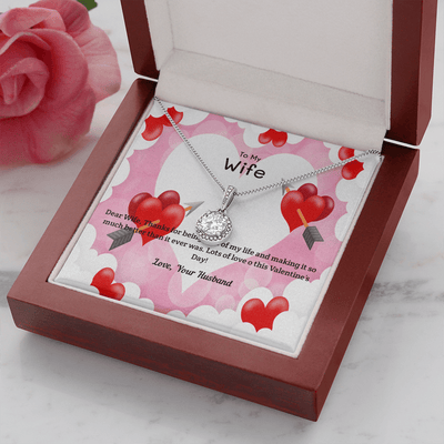 Wife Valentines Gift Life Much Better Eternal Union Necklace - Eternal Hope