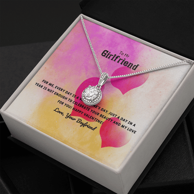 To My Girlfriend Valentines Gift Every Day With You is Special Eternal Union Necklace - Eternal Hope