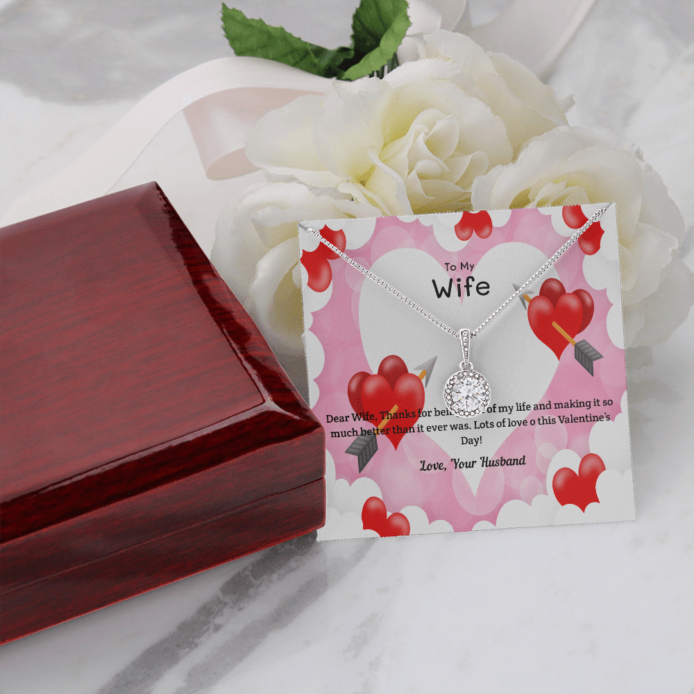 Wife Valentines Gift Life Much Better Eternal Union Necklace - Eternal Hope
