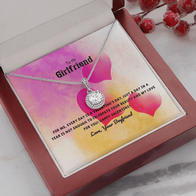 To My Girlfriend Valentines Gift Every Day With You is Special Eternal Union Necklace - Eternal Hope