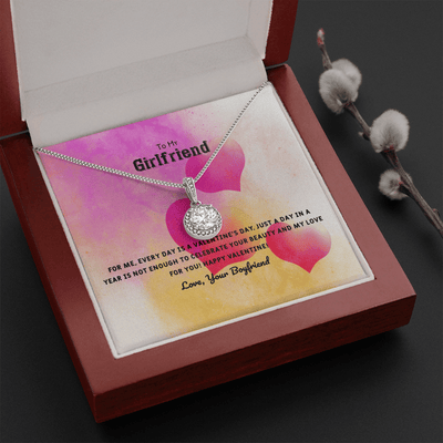 To My Girlfriend Valentines Gift Every Day With You is Special Eternal Union Necklace - Eternal Hope