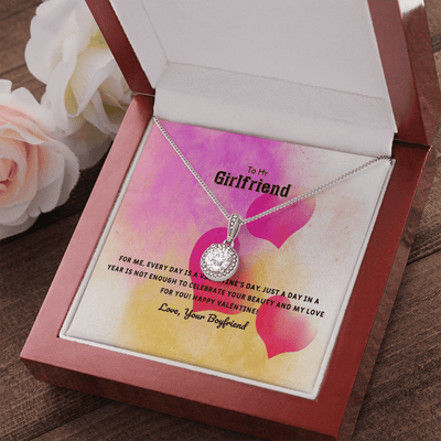 To My Girlfriend Valentines Gift Every Day With You is Special Eternal Union Necklace - Eternal Hope