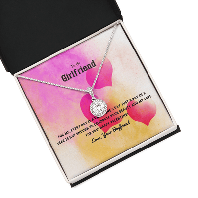 To My Girlfriend Valentines Gift Every Day With You is Special Eternal Union Necklace - Eternal Hope
