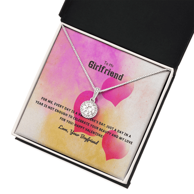 To My Girlfriend Valentines Gift Every Day With You is Special Eternal Union Necklace - Eternal Hope