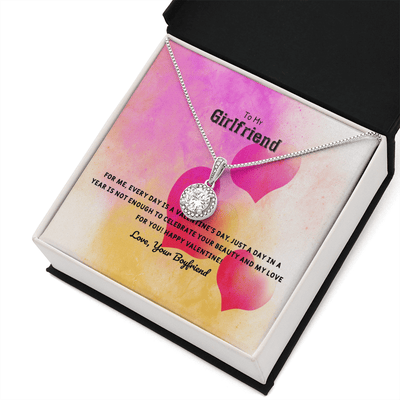 To My Girlfriend Valentines Gift Every Day With You is Special Eternal Union Necklace - Eternal Hope