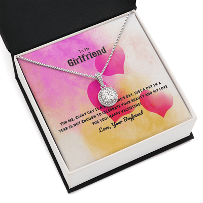 To My Girlfriend Valentines Gift Every Day With You is Special Eternal Union Necklace - Eternal Hope