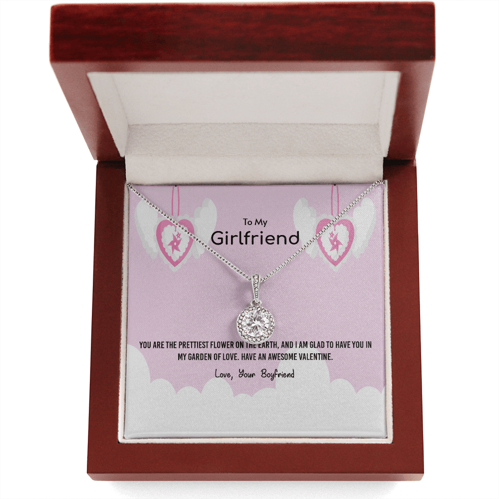 To My Girlfriend Valentines Gift Prettiest Flower Glad To have You Eternal Union Necklace - Eternal Hope