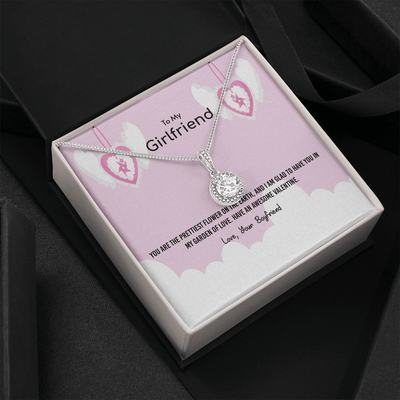 To My Girlfriend Valentines Gift Prettiest Flower Glad To have You Eternal Union Necklace - Eternal Hope