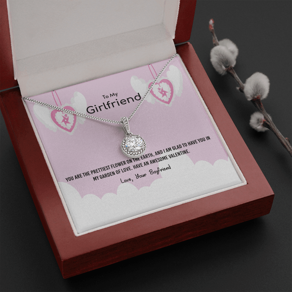 To My Girlfriend Valentines Gift Prettiest Flower Glad To have You Eternal Union Necklace - Eternal Hope