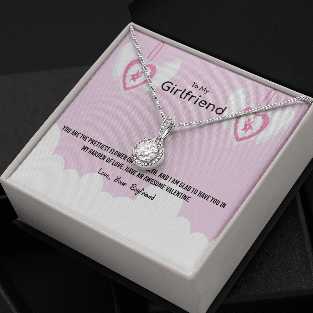 To My Girlfriend Valentines Gift Prettiest Flower Glad To have You Eternal Union Necklace - Eternal Hope