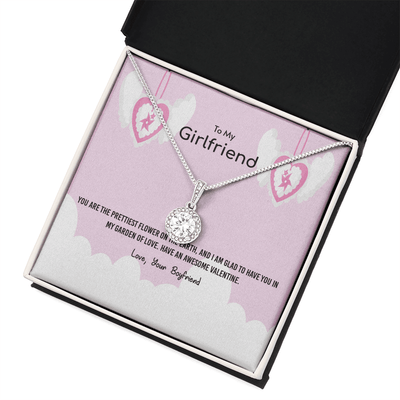 To My Girlfriend Valentines Gift Prettiest Flower Glad To have You Eternal Union Necklace - Eternal Hope