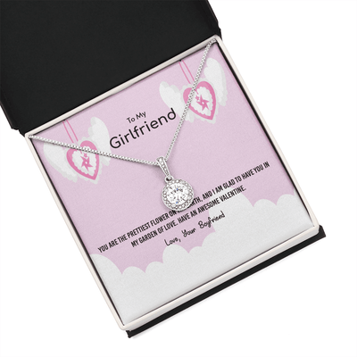 To My Girlfriend Valentines Gift Prettiest Flower Glad To have You Eternal Union Necklace - Eternal Hope