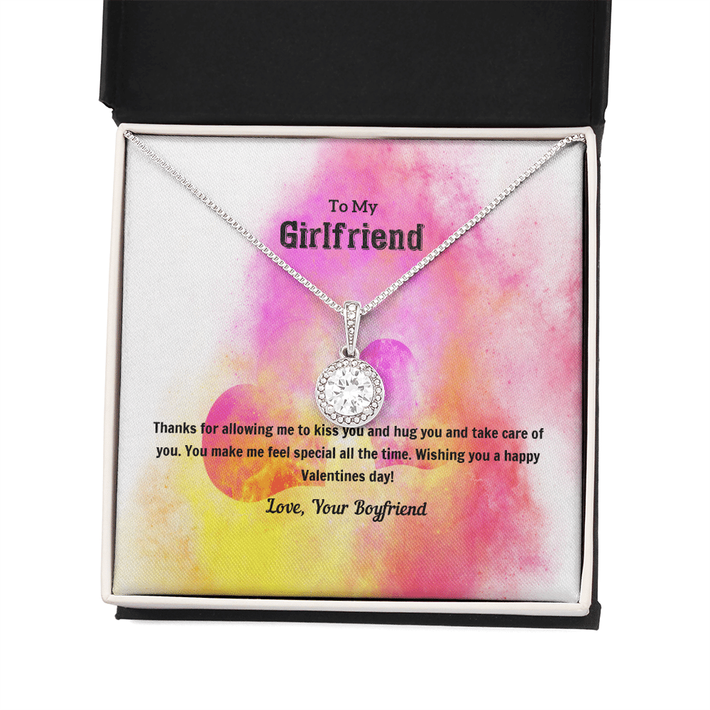 To My Girlfriend Valentines Gift Kiss and Hug Eternal Union Necklace - Eternal Hope