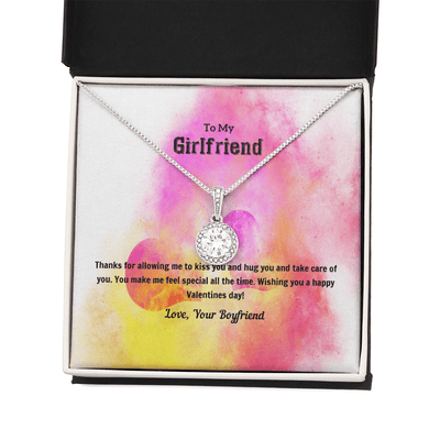To My Girlfriend Valentines Gift Kiss and Hug Eternal Union Necklace - Eternal Hope