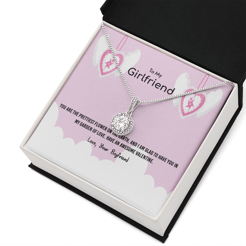 To My Girlfriend Valentines Gift Prettiest Flower Glad To have You Eternal Union Necklace - Eternal Hope