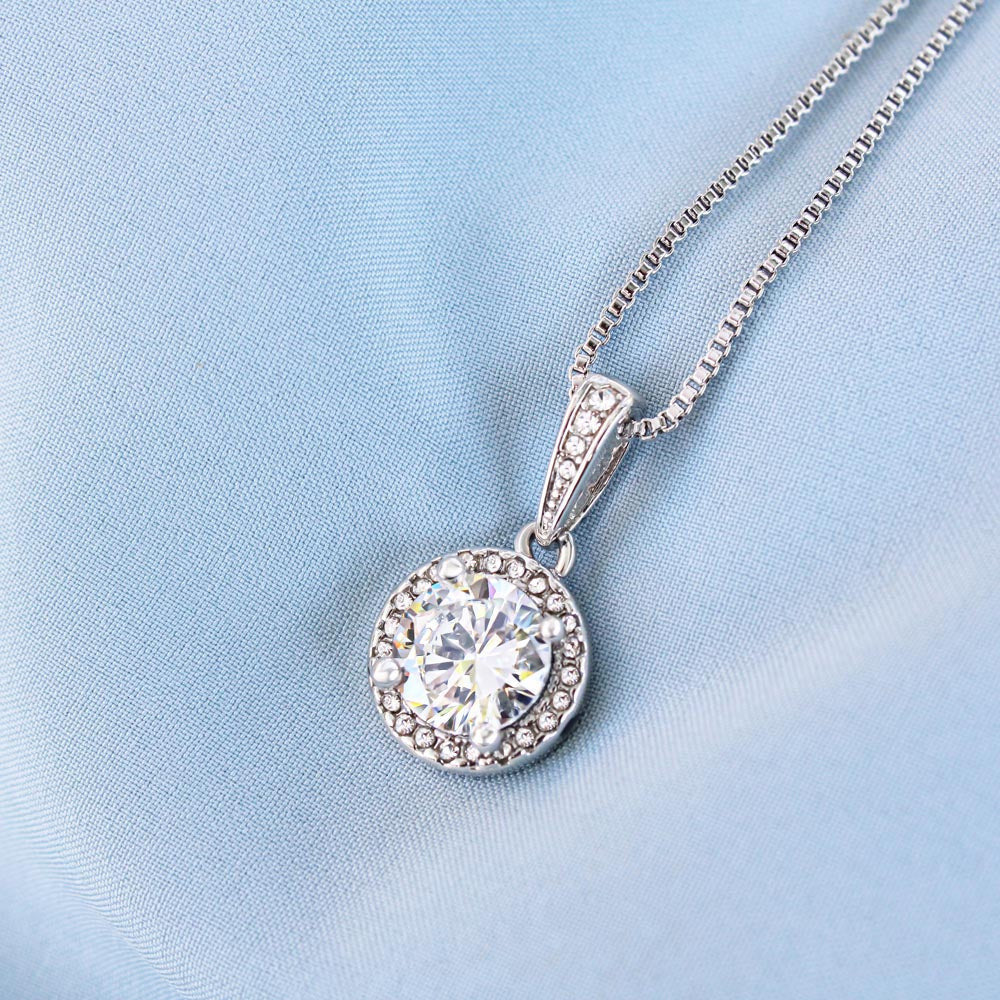 To My Girlfriend Valentines Gift Prettiest Flower Glad To have You Eternal Union Necklace - Eternal Hope