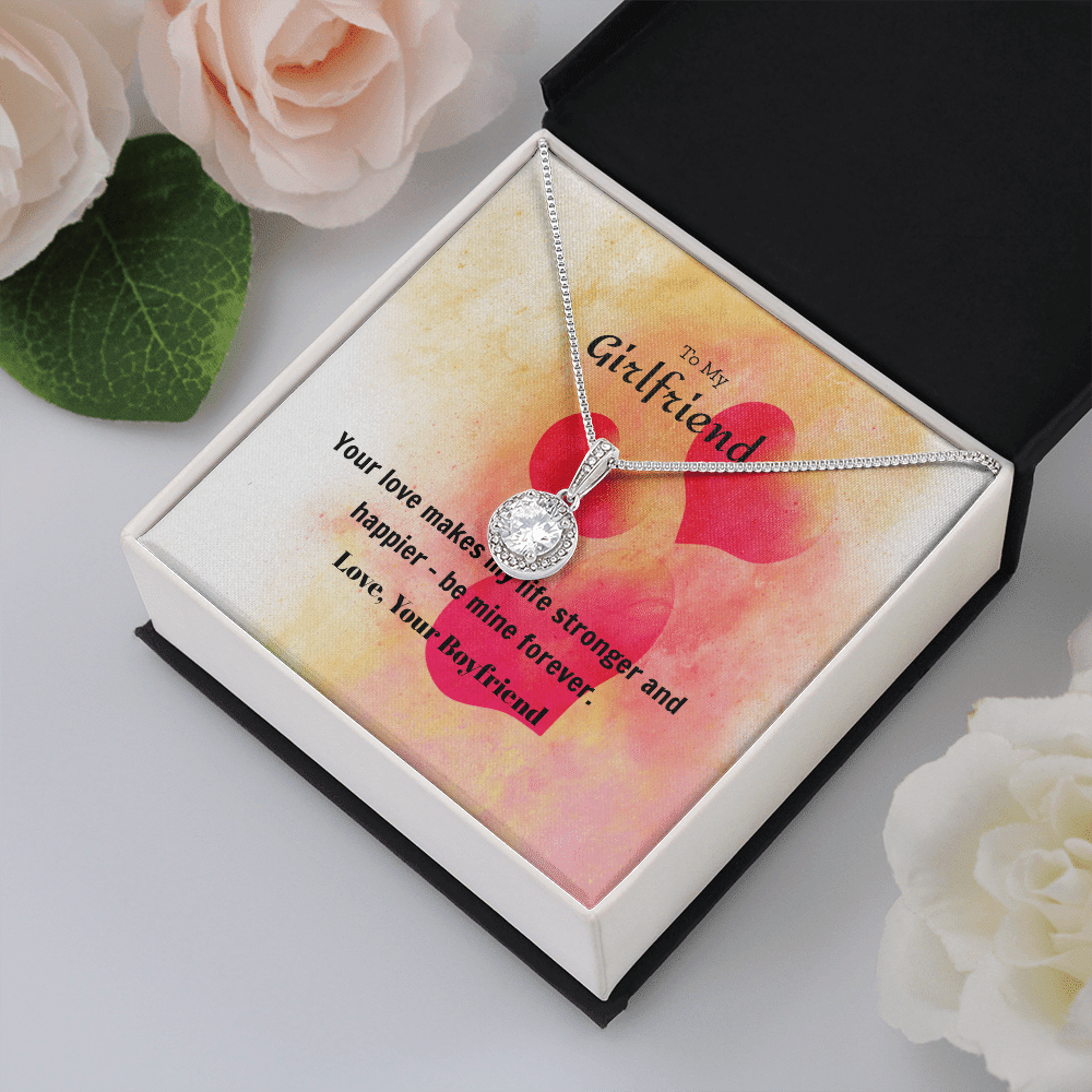 To My Girlfriend Valentines Gift Be Mine Forever Hearts Eternal Union Necklace - Eternal Hope