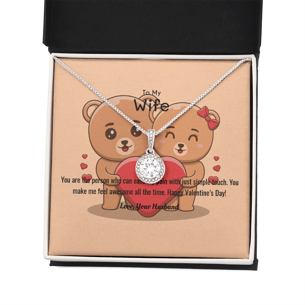 Wife Valentines Gift You Ease My Pain Eternal Union Necklace - Eternal Hope