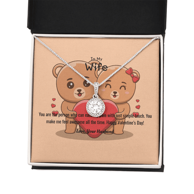 Wife Valentines Gift You Ease My Pain Eternal Union Necklace - Eternal Hope