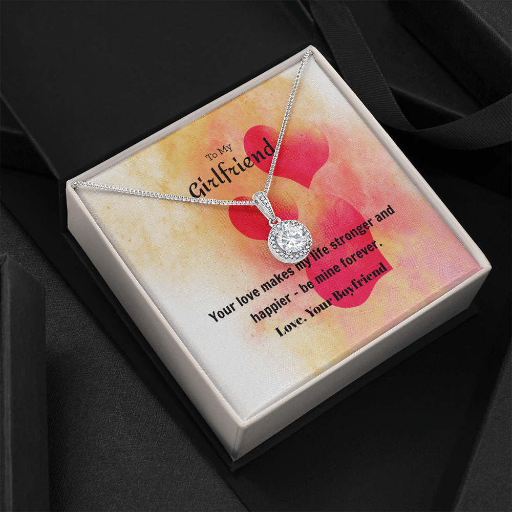 To My Girlfriend Valentines Gift Be Mine Forever Hearts Eternal Union Necklace - Eternal Hope