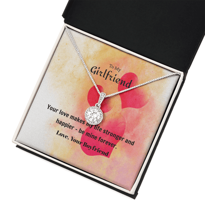 To My Girlfriend Valentines Gift Be Mine Forever Hearts Eternal Union Necklace - Eternal Hope