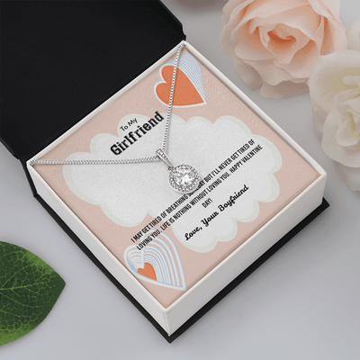 To My Girlfriend Valentines Gift Never Tired of Loving You Eternal Union Necklace - Eternal Hope