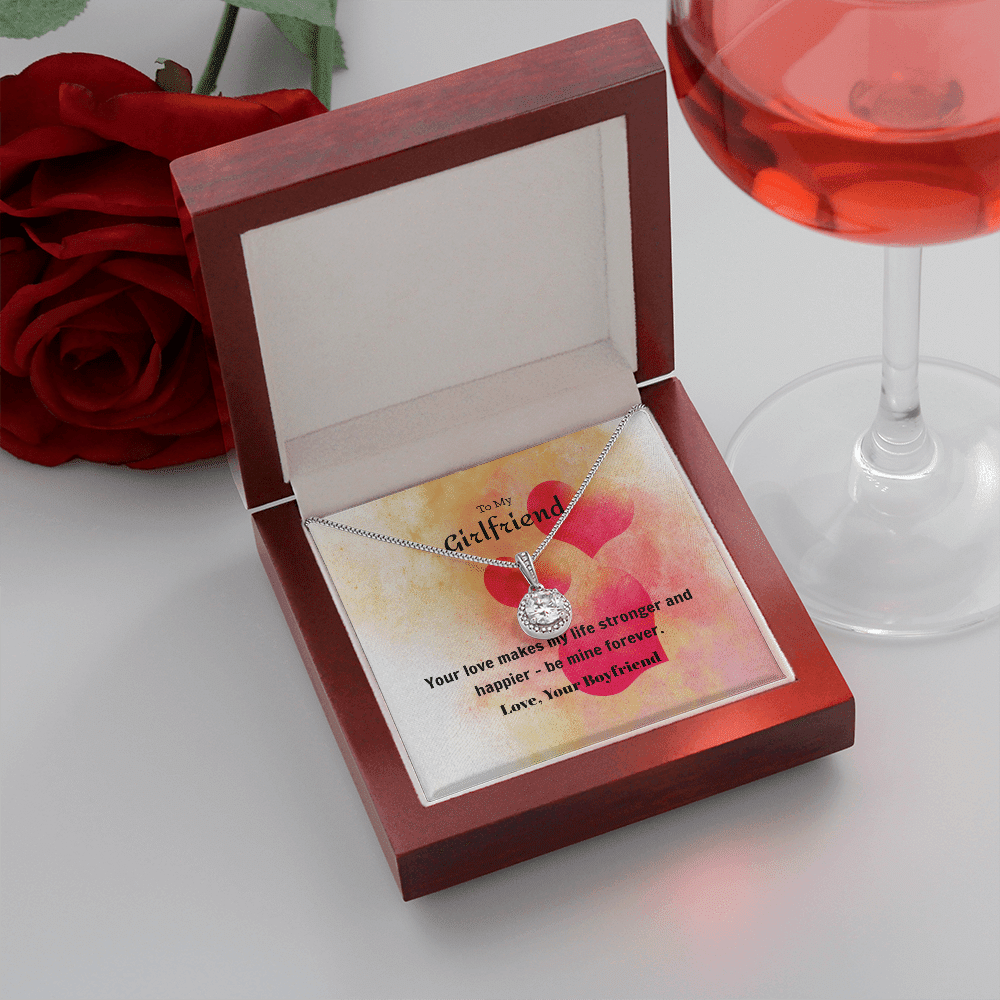 To My Girlfriend Valentines Gift Be Mine Forever Hearts Eternal Union Necklace - Eternal Hope