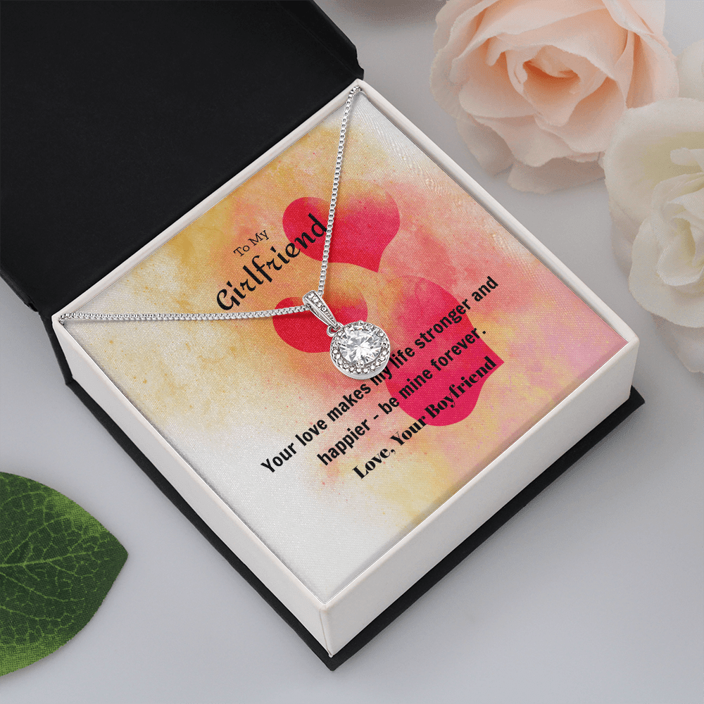 To My Girlfriend Valentines Gift Be Mine Forever Hearts Eternal Union Necklace - Eternal Hope