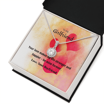 To My Girlfriend Valentines Gift Be Mine Forever Hearts Eternal Union Necklace - Eternal Hope