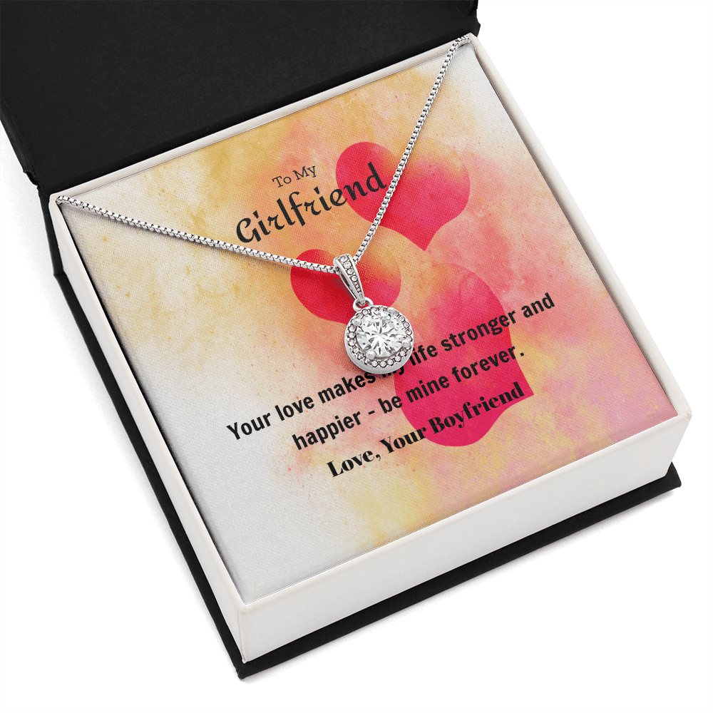 To My Girlfriend Valentines Gift Be Mine Forever Hearts Eternal Union Necklace - Eternal Hope