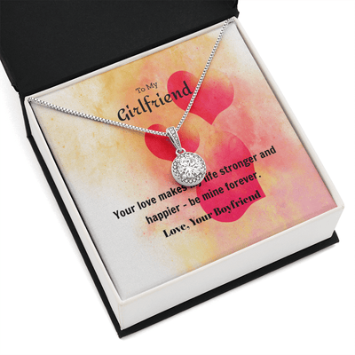 To My Girlfriend Valentines Gift Be Mine Forever Hearts Eternal Union Necklace - Eternal Hope
