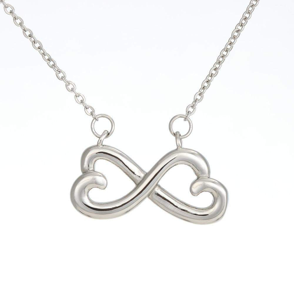 I Love You Infinity Stainless Steel Pendant Love Message Card Wife Gift - Infinity Love Necklace
