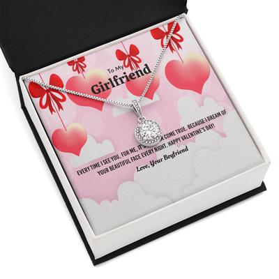 To My Girlfriend Valentines Gift Everytime I See You Eternal Union Necklace - Eternal Hope