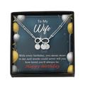 To My Wife Every Birthday Infinity Bracelet With Initial Charms - Infinity Bracelet