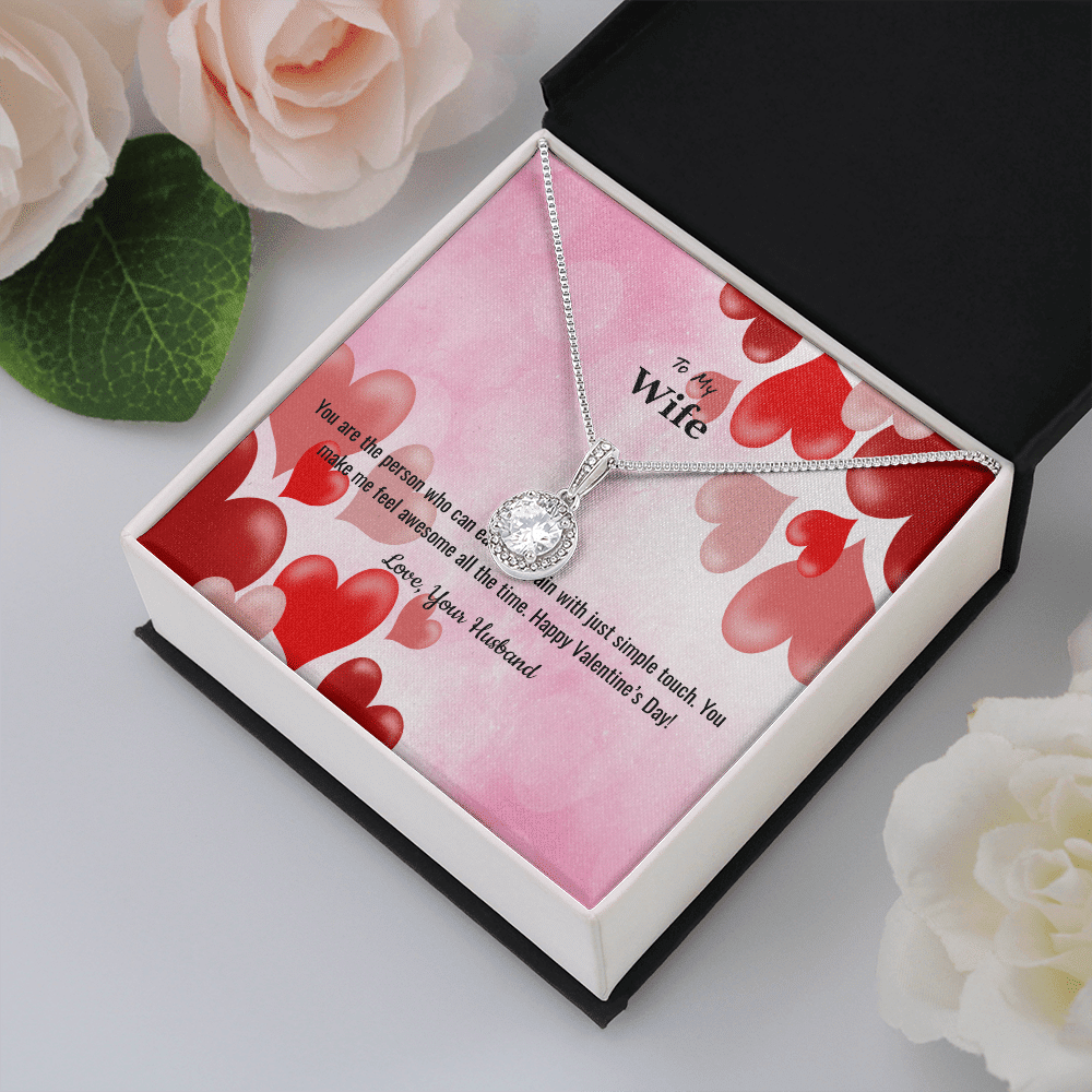 Wife Valentines Gift You Make Me Feel Awesome Eternal Union Necklace - Eternal Hope