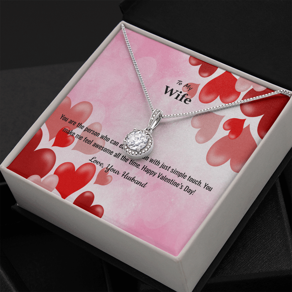 Wife Valentines Gift You Make Me Feel Awesome Eternal Union Necklace - Eternal Hope