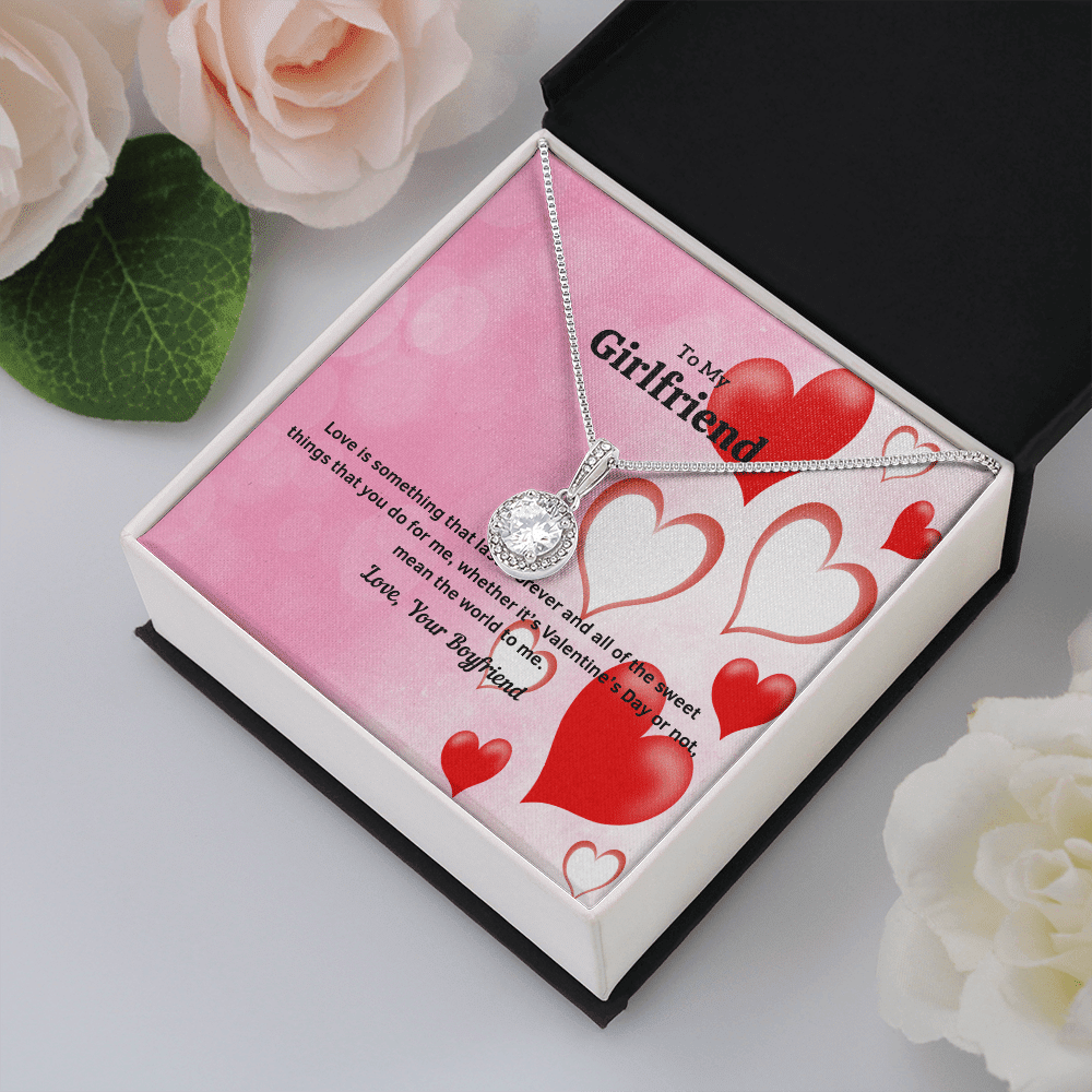 To My Girlfriend Valentines Gift Love Lasts Forever Eternal Union Necklace - Eternal Hope