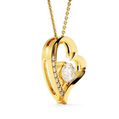To My Future Wife Forever Love Necklace Heart Pendant Stainless Steel or 18k Gold Finish - Forever Love Necklace Gift Idea For Woman