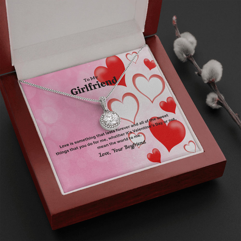 To My Girlfriend Valentines Gift Love Lasts Forever Eternal Union Necklace - Eternal Hope