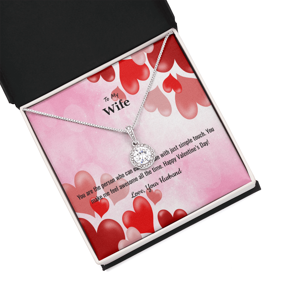 Wife Valentines Gift You Make Me Feel Awesome Eternal Union Necklace - Eternal Hope