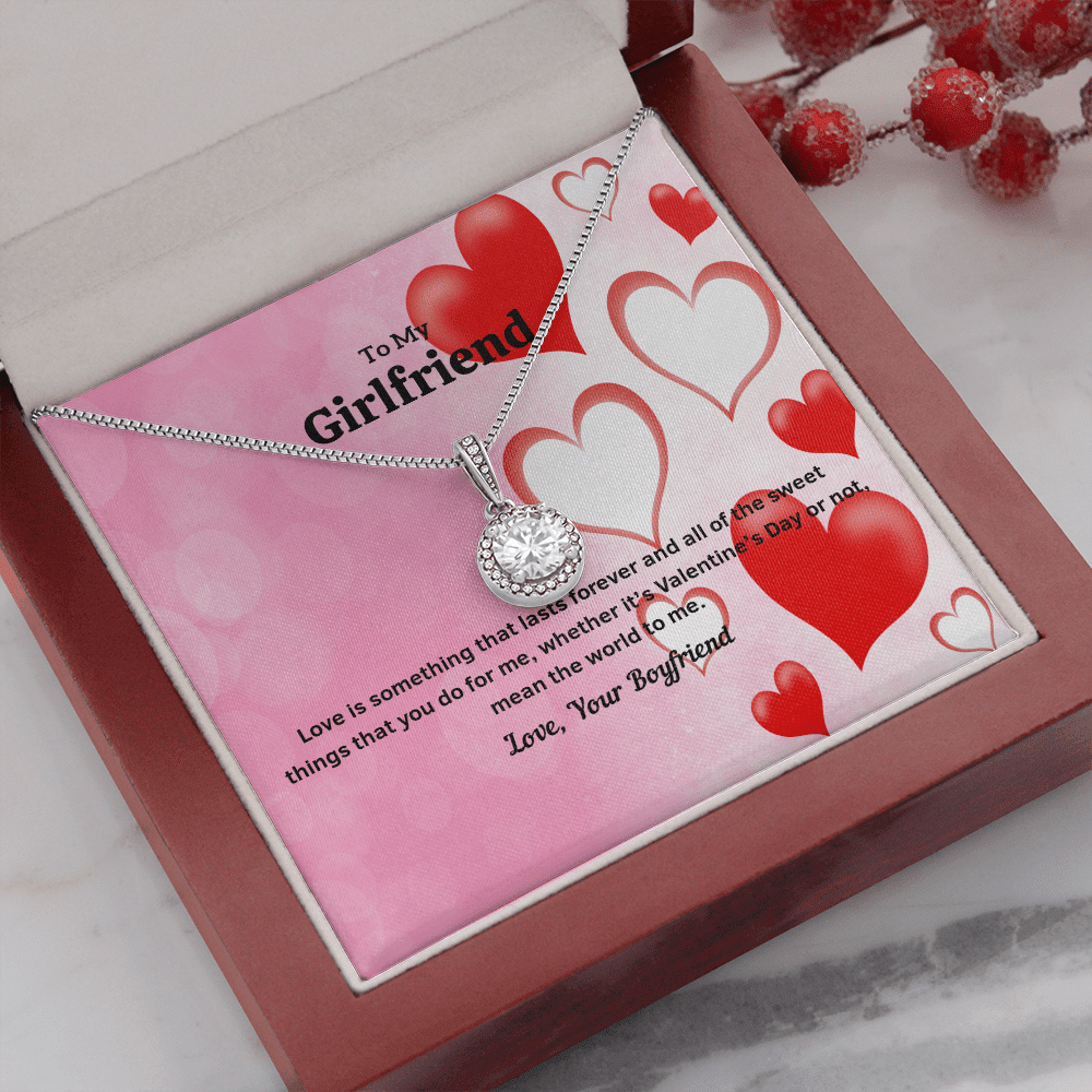 To My Girlfriend Valentines Gift Love Lasts Forever Eternal Union Necklace - Eternal Hope
