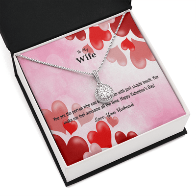 Wife Valentines Gift You Make Me Feel Awesome Eternal Union Necklace - Eternal Hope