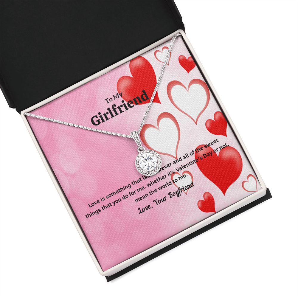 To My Girlfriend Valentines Gift Love Lasts Forever Eternal Union Necklace - Eternal Hope