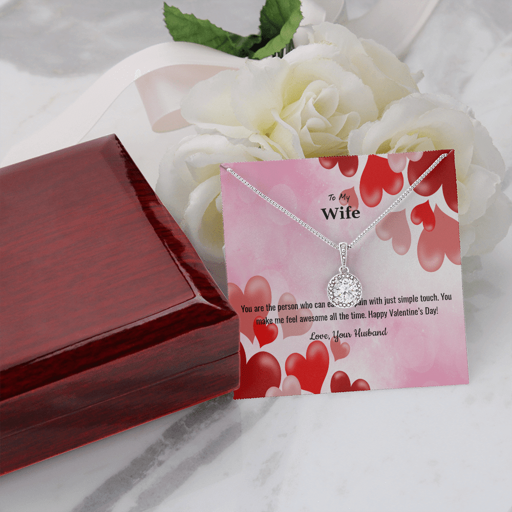 Wife Valentines Gift You Make Me Feel Awesome Eternal Union Necklace - Eternal Hope