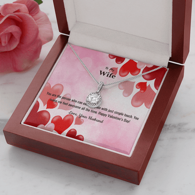 Wife Valentines Gift You Make Me Feel Awesome Eternal Union Necklace - Eternal Hope