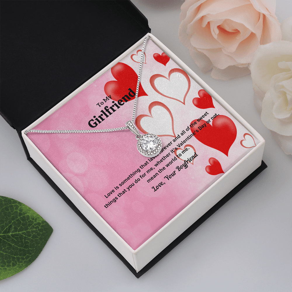 To My Girlfriend Valentines Gift Love Lasts Forever Eternal Union Necklace - Eternal Hope